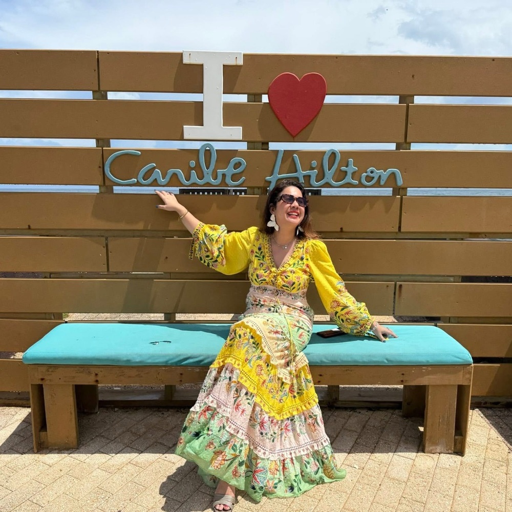 FARM Rio Vibrant Yellow Floral Maxi Dress - Picture 3 of 10